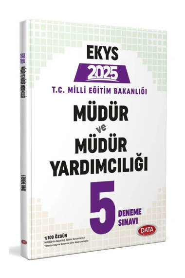 Data Yayınları 2025 MEB EKYS Müdür ve Müdür Yardımcılığı Orijinal 5 Deneme Sınavı - 1