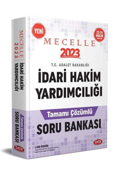 Data Yayınları 2023 Mecelle İdari Hakim Yardımcılığı Çözümlü Soru Bankası - 1