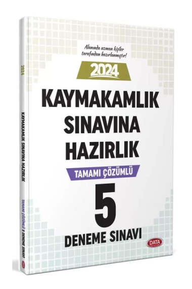 Data Yayınları 2024 Kaymakamlık Sınavına Hazırlık Tamamı Çözümlü 5 Deneme Sınavı - 1