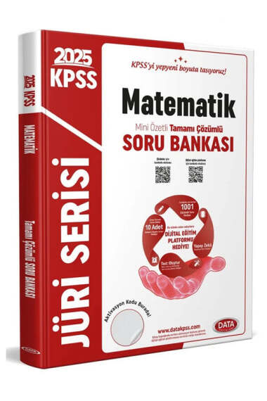 Data Yayınları 2025 KPSS Jüri Serisi Matematik Mini Özetli Tamamı Çözümlü Soru Bankası - 1