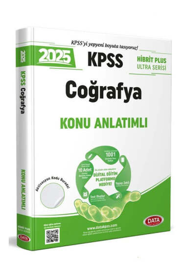 Data Yayınları 2025 KPSS Hibrit Plus Ultra Serisi Coğrafya Konu Anlatımı - 1