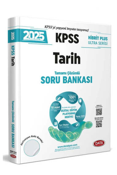 Data Yayınları 2025 KPSS Hibrit Plus Ultra Serisi Tarih Soru Bankası - 1