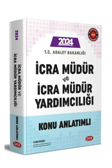 Data Yayınları 2024 Adalet Bakanlığı İcra Müdür ve İcra Müdür Yardımcılığı Konu Anlatımlı - 1