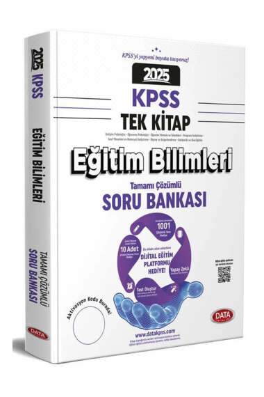 Data Yayınları 2025 KPSS Eğitim Bilimleri Tamamı Çözümlü Soru Bankası - 1