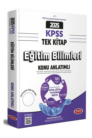 Data Yayınları 2025 KPSS Eğitim Bilimleri Tek Kitap Konu Anlatımı - 1