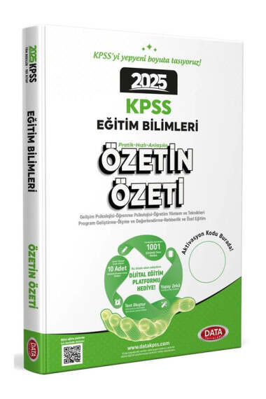 Data Yayınları 2025 KPSS Eğitim Bilimleri Özetin Özeti - 1