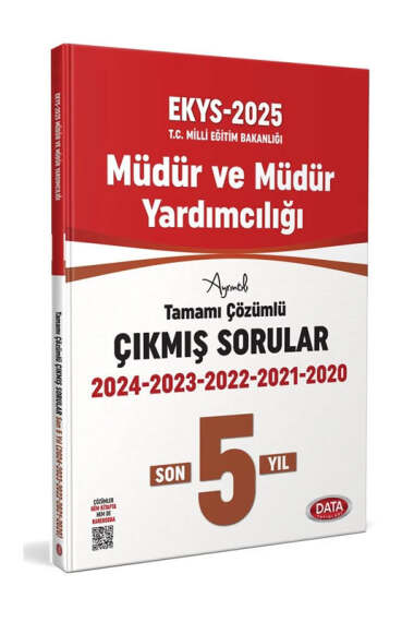 Data Yayınları 2025 MEB EKYS Müdür ve Müdür Yardımcılığı 5 Yıl Çıkmış Sorular ve Çözümleri - 1