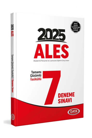 Data Yayınları 2025 ALES Tamamı Çözümlü 7 Deneme - 1