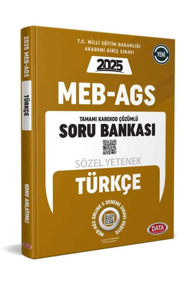 Data Yayınları 2025 MEB AGS Sözel Yetenek (Türkçe) Soru Bankası - 1