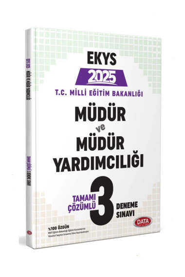 Data Yayınları 2025 MEB EKYS Müdür ve Müdür Yardımcılığı 3 Deneme - 1