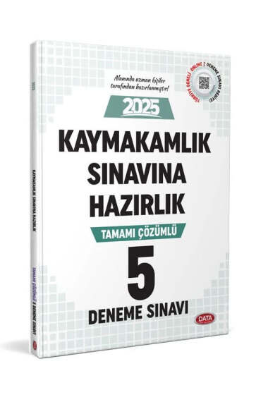 Data Yayınları 2025 Kaymakamlık Sınavına Hazırlık Tamamı Çözümlü 5 Deneme Sınavı - 1