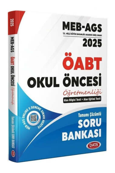 Data Yayınları 2025 MEB-AGS Okul Öncesi Öğretmenliği Tamamı Çözümlü Soru Bankası - 1