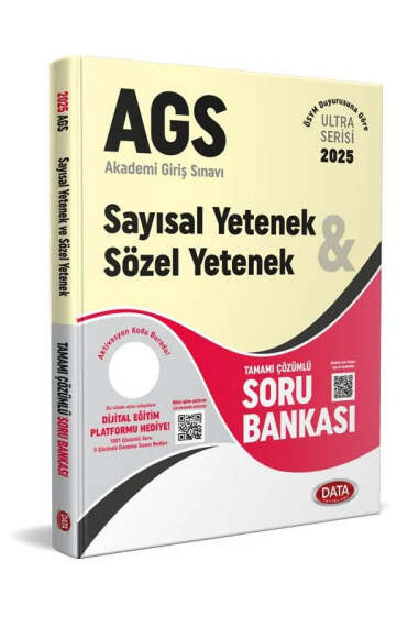 Data Yayınları 2025 MEB AGS Ultra Serisi Sayısal Sözel Yetenek Soru Bankası - 1