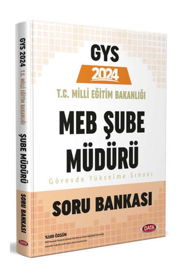 ​Data Yayınları 2024 GYS Milli Eğitim Bakanlığı Şube Müdürlüğü Soru Bankası - 1