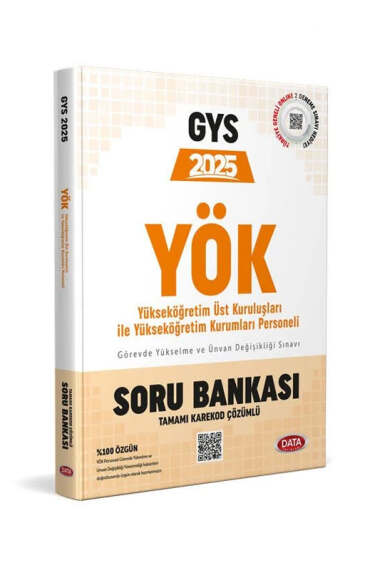 Data Yayınları 2025 GYS YÖK Üst Kuruluşları ile YÖK Personeli Soru Bankası - 1