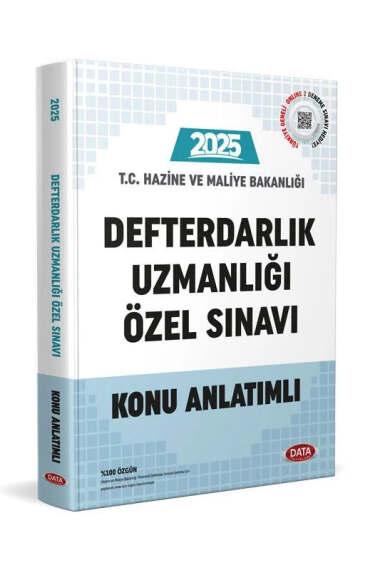 Data Yayınları 2025 Defterdarlık Uzmanlığı Özel Sınavı Konu Anlatımlı - 1