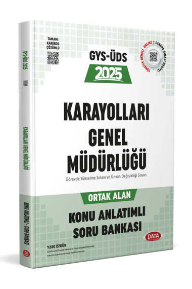 Data Yayınları 2025 GYS-ÜDS Karayollar Genel Müdürlüğü Ortak Alan Konu Anlatımlı Soru Bankası - 1