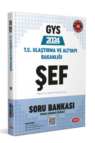 Data Yayınları 2024 T.C Ulaştırma ve Altyapı Bakanlığı Şef Soru Bankası - 1