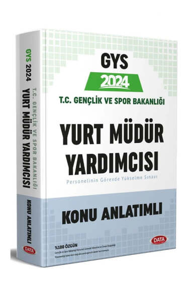 Data Yayınları 2024 T.C Gençlik ve Spor Bakanlığı Yurt Müdür Yardımcısı Konu Anlatımlı - 1