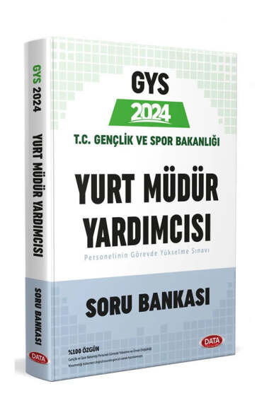 Data Yayınları 2024 T.C Gençlik ve Spor Bakanlığı Yurt Müdür Yardımcısı Soru Bankası - 1