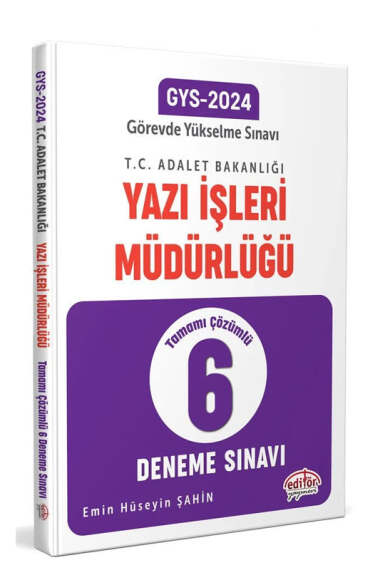 Data Yayınları 2024 T.C Adalet Bakanlığı Yazı İşleri Müdürlüğü 6 Deneme Sınavı - 1