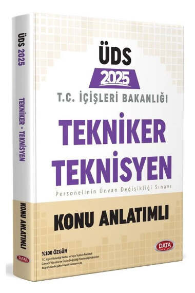 Data Yayınları 2025 GYS-ÜDS İçişleri Bakanlığı Tekniker Teknisyen Konu Anlatımı - 1