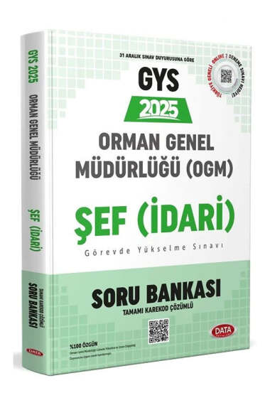 Data Yayınları 2025 GYS Orman Genel Müdürlüğü Şef (İdari) Soru Bankası - 1