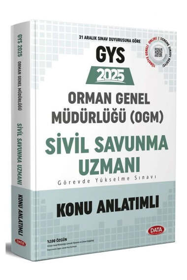 Data Yayınları 2025 GYS Orman Genel Müdürlüğü Sivil Savunma Uzmanı Konu Anlatımı - 1