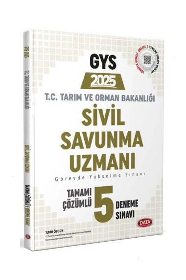 Data Yayınları 2025 GYS T.C Tarım ve Orman Bakanlığı Sivil Savunma Uzmanı 5 Deneme - 1