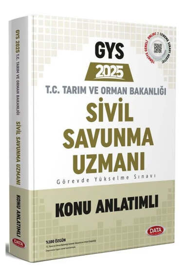 Data Yayınları 2025 GYS T.C Tarım ve Orman Bakanlığı Sivil Savunma Uzmanı Konu Anlatımı - 1