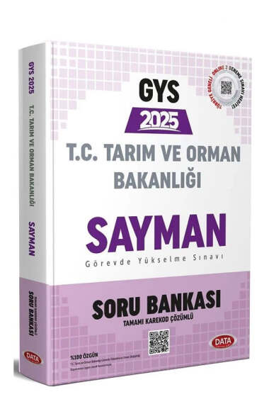 Data Yayınları 2025 GYS T.C Tarım ve Orman Bakanlığı Sayman Soru Bankası - 1