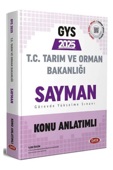 Data Yayınları 2025 GYS T.C Tarım ve Orman Bakanlığı Sayman Konu Anlatımı - 1