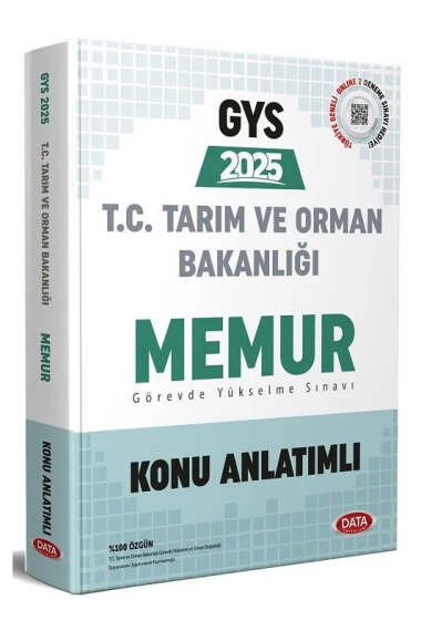 Data Yayınları 2025 GYS T.C Tarım ve Orman Bakanlığı Memur Konu Anlatımı - 1