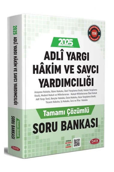 Data Yayınları 2025 Adli Yargı Hakim ve Savcı Yardımcılığı Çözümlü Soru Bankası - 1