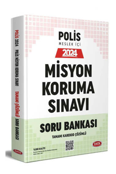 Data Yayınları 2024 Emniyet Genel Müdürlüğü Polis Misyon Koruma Sınavı Tamamı Çözümlü Soru Bankası - 1