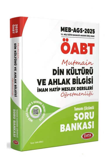 Data Yayınları 2025 MEB AGS ÖABT Din Kültürü ve Ahlak Bilgisi Öğretmenliği Mutmain Soru Bankası - 1