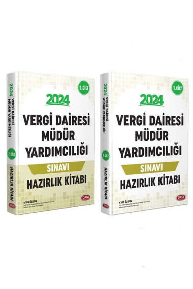 Data Yayınları 2024 Vergi Dairesi Müdür Yardımcılığı Sınavı Hazırlık Kitabı - 1