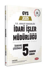 Data Yayınları 2025 Adalet Bakanlığı İdari İşler Müdürlüğü Tamamı Çözümlü 5 Deneme Sınavı - Data Yayınları