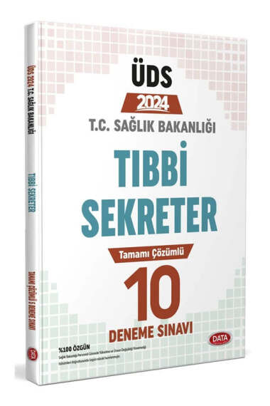 Data Yayınları 2024 T.C. Sağlık Bakanlığı GYS Tıbbi Sekreter Tamamı Çözümlü 10 Deneme Sınavı - 1