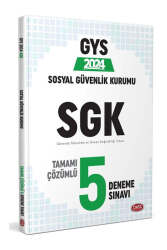 Data Yayınları 2024 Sosyal Güvenlik Kurumu SGK GYS Tamamı Çözümlü 5 Deneme Sınavı - Data Yayınları