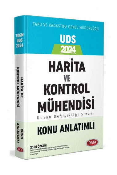 Data Yayınları 2024 UDS Tapu ve Kadastro Genel Müdürlüğü Harita ve Kontrol Mühendisi Unvan Değişikliği Sınavı Konu Anlatımlı - 1