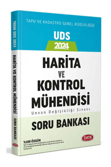 Data Yayınları 2024 UDS Tapu ve Kadastro Genel Müdürlüğü Harita ve Kontrol Mühendisi Unvan Değişikliği Sınavı Soru Bankası - 1