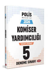 Data Yayınları 2024 Emniyet Genel Müdürlüğü Komiser Yardımcılığı Sınavı Tamamı Çözümlü 5 Deneme Sınavı - Data Yayınları