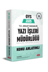 Data Yayınları 2025 GYS Adalet Bakanlığı Yazı İşleri Müdürlüğü Hazırlık Kitabı - Data Yayınları