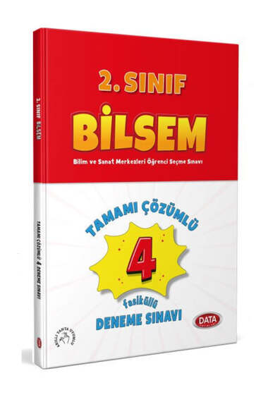 Data Yayınları 2.Sınıf Bilsem Tamamı Çözümlü Fasikül 4 Deneme Sınavı - 1