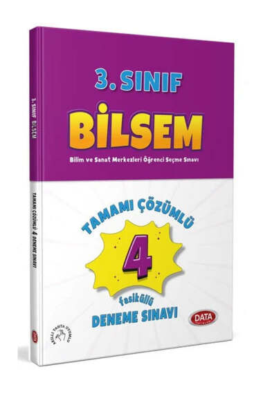 Data Yayınları 3.Sınıf Bilsem Tamamı Çözümlü Fasikül 4 Deneme Sınavı - 1