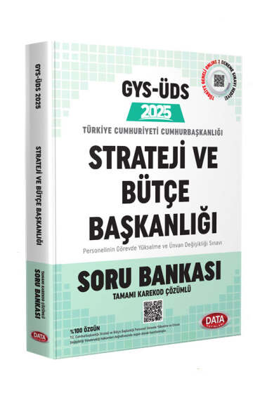 Data Yayınları 2025 GYS-ÜDS T.C Cumhurbaşkanlığı Strateji ve Bütçe Başkanlığı Tüm Kadrolar Soru Bankası - 1