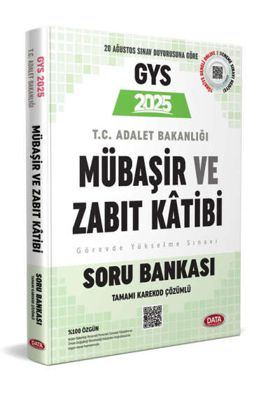 Data Yayınları 2025 Adalet Bakanlığı Mübaşir ve Zabıt Katibi Soru Bankası - 1