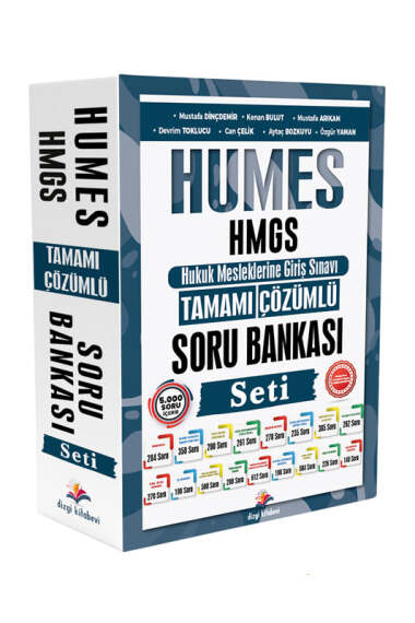 Dizgi Kitap 2025 Humes HMGS Hukuk Mesleklerine Giriş Sınavı Tamamı Çözümlü Soru Bankası Seti - 1