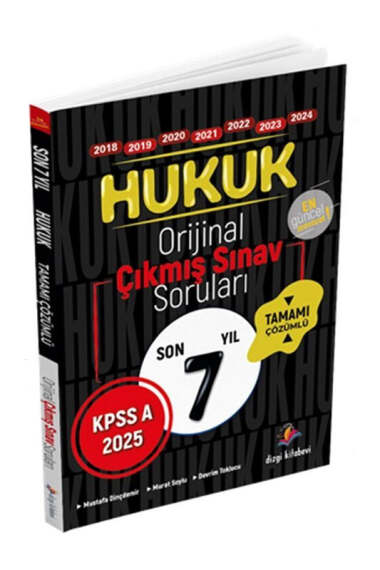 Dizgi Kitap 2025 KPSS A Hukuk Son 7 Yıl Tamamı Çözümlü Orijinal Çıkmış Sorular - 1